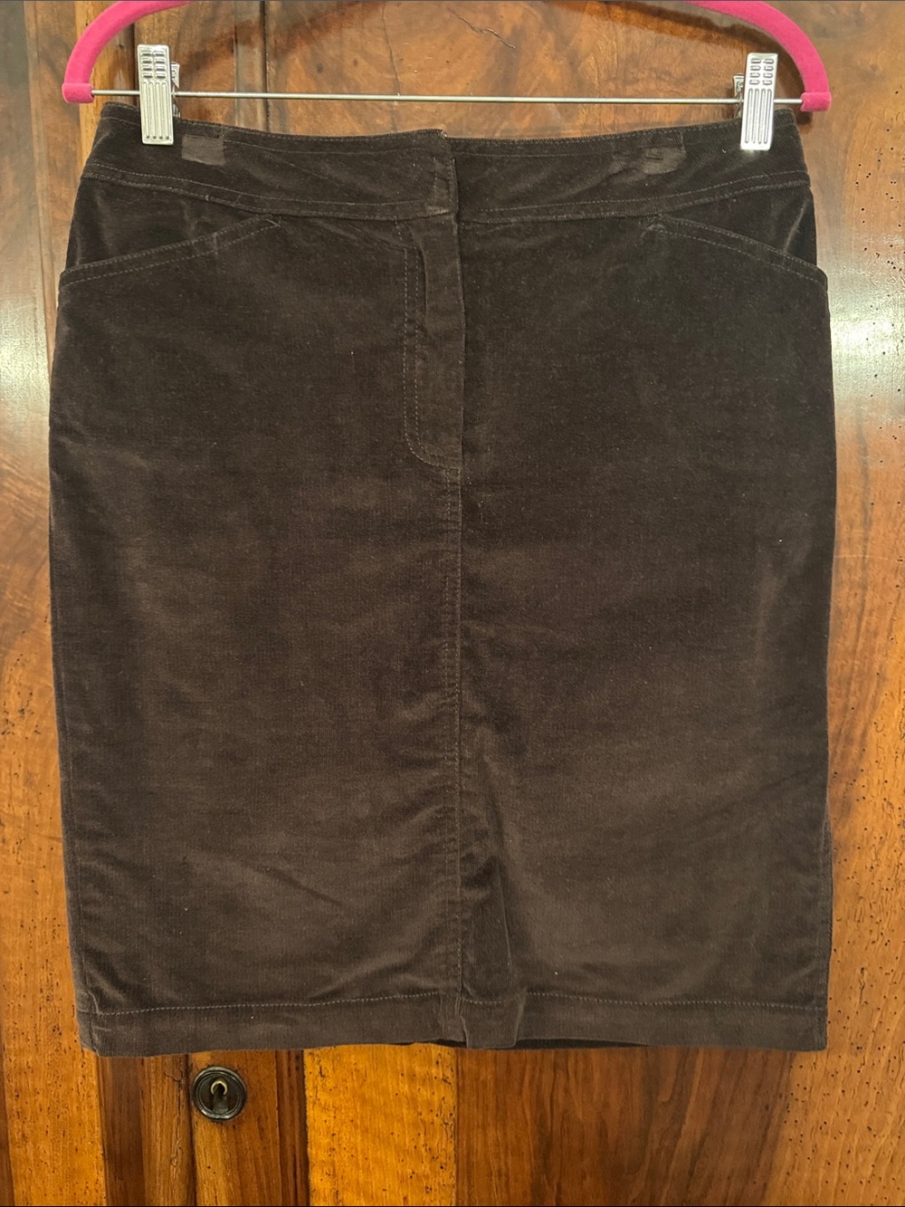 J. Crew Dark Brown Corduroy Pencil Skirt